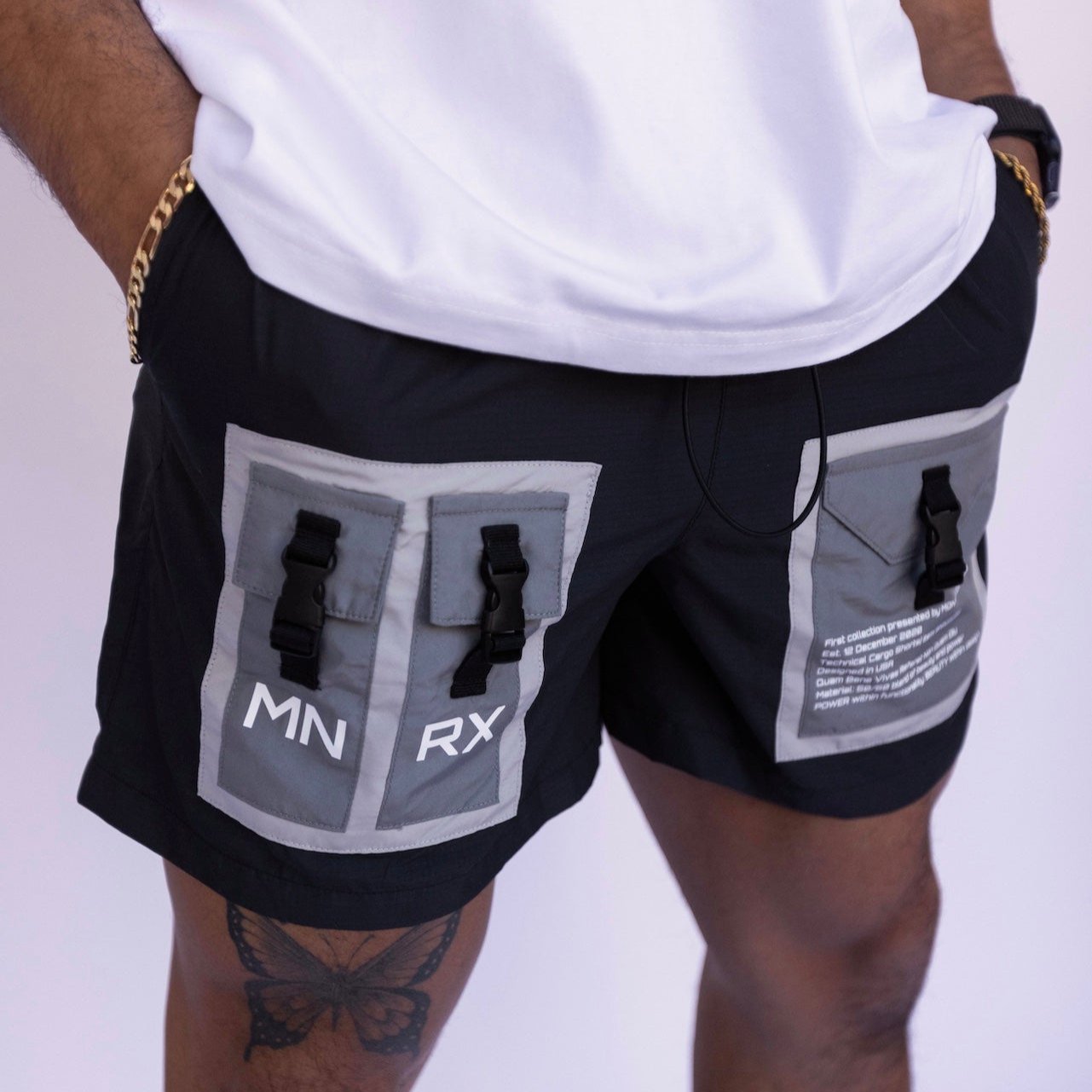 Cargo Running Short - Black